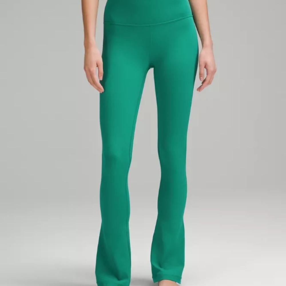 Lululemon Mini Green Flare Leggings